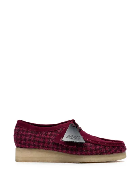 Clarks Originals Wallabee Harris Tweed Derby shoes Purple 26183573