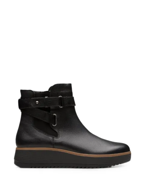 Clarks Originals Zylah Faye leather ankle boots Black 26180102