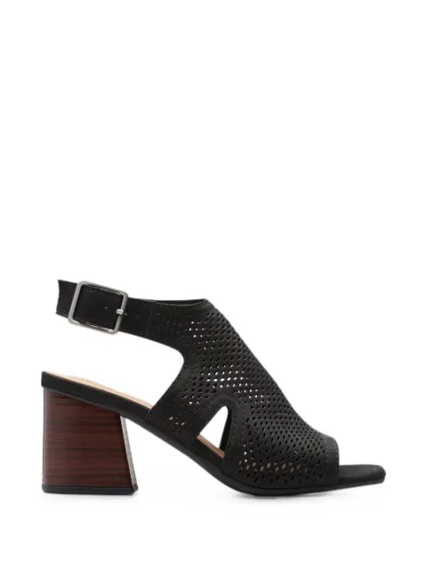 Clarks Originals Siara65 Flow perforated heeled sandals Black 26176344