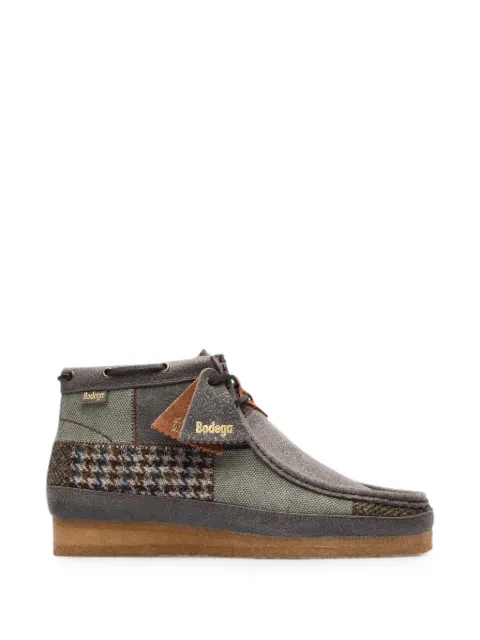 Clarks Originals Wallabee Boot patchwork desert boots Grey 26181501