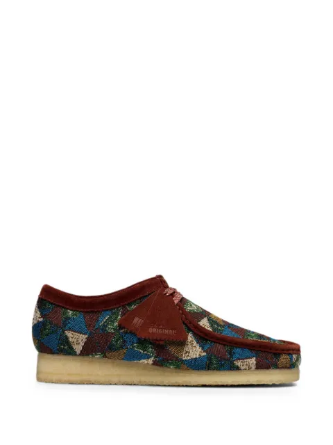 Clarks Originals Wallabee geometric-patterned desert boots Brown 26182834