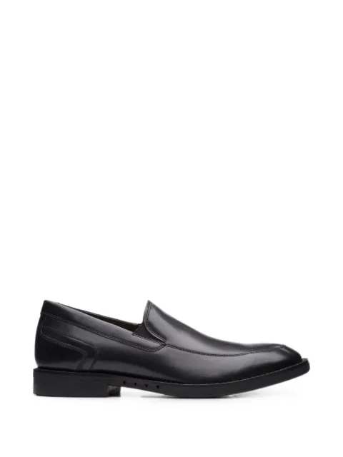 Clarks Originals Un Hugh Step leather loafers Black 26169021WIDE