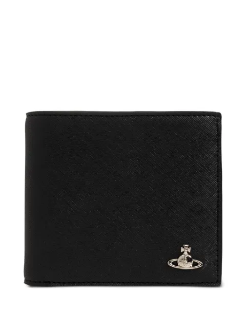 Vivienne Westwood Orb plaque bifold wallet Black 5115003NMS0021