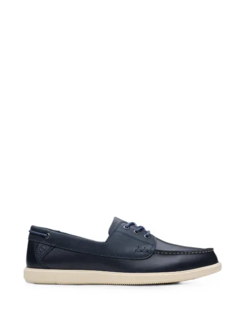 Clarks Originals Bratton leather boat shoes Blue 26181274