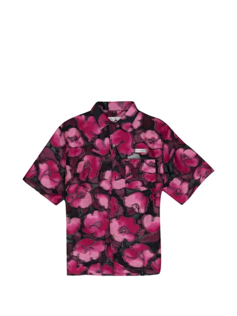 4SDESIGNS floral-print buttoned shirt Pink 4SDMTPS0004