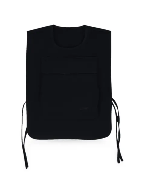 4SDESIGNS Nos side-tie vest Black 4SDMOTW0004