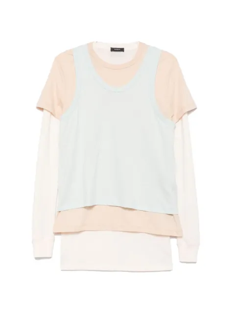 WARDROBE.NYC layered T-shirt Blue W1164S26
