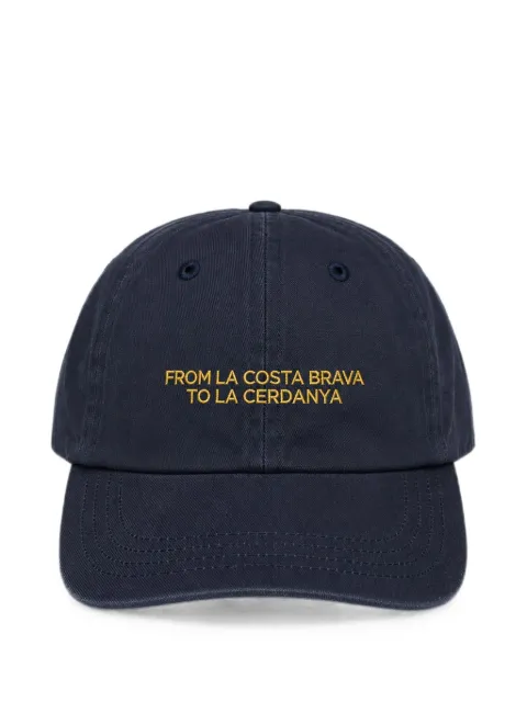 LES HÉRITIERS Roots slogan-embroidered cap Blue ROOTSCAP