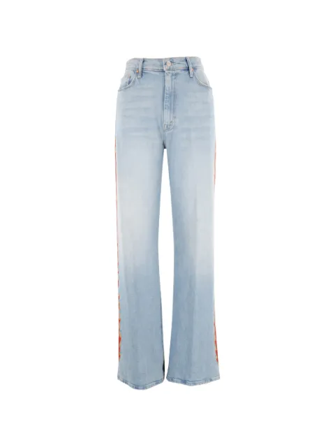 MOTHER The Saloon Sneak flame-print jeans Blue 11515259UAS