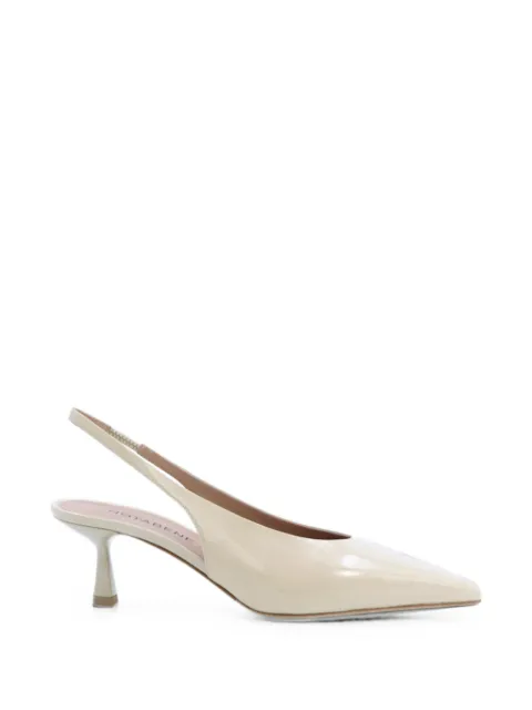 Notabene Emmely patent slingback pumps Neutrals EMMELYLOW