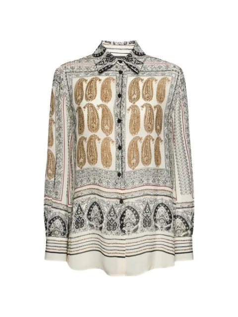 ELENA MIRÒ paisley-print shirt Black 5033P200360N