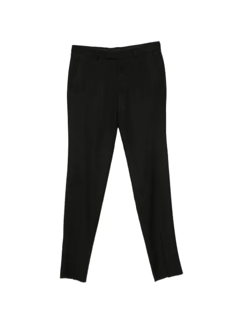 Zegna belt-loops straight-leg trousers Black 4ZF705A47ASXC2