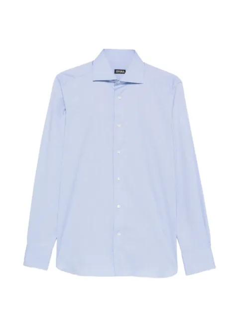 Zegna spread-collar long-sleeve shirt Blue 401342A49MS0BA