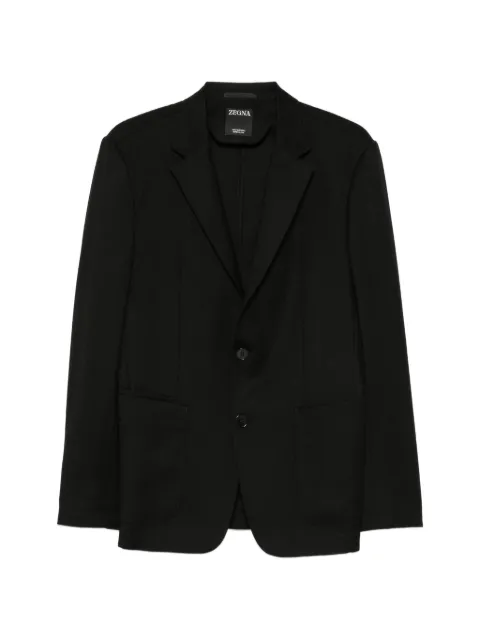 Zegna single-breasted notch-lapel blazer Black 424705A41XPYG0