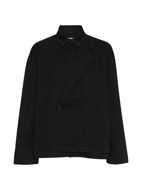 Henrik Vibskov Sjacoat asymmetric jacket Black AW26STUDF617