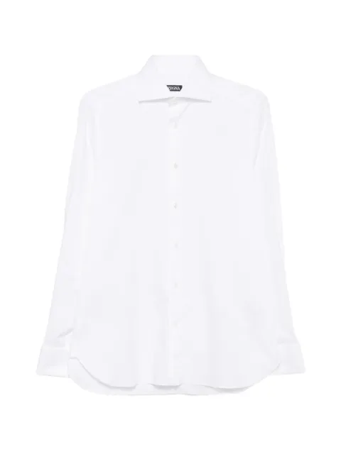 Zegna long-sleeve spread-collar shirt White 401341A49MS4BA