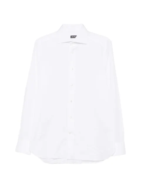Zegna spread-collar button-up shirt White 401341A49MS0BA
