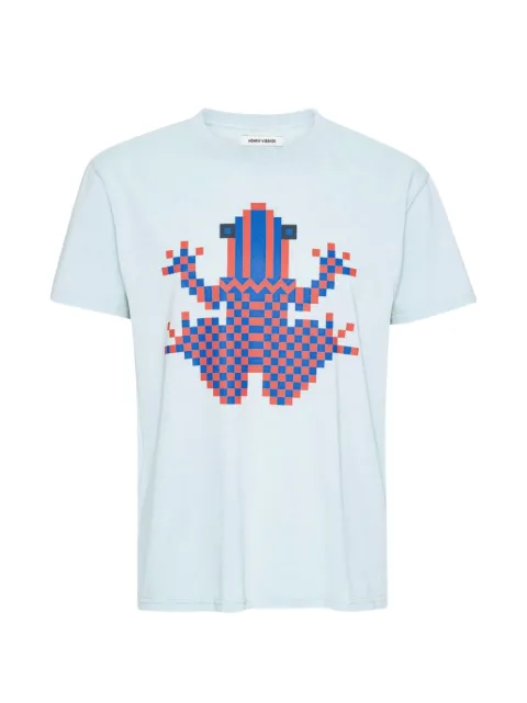 Henrik Vibskov Cross Stitch T-shirt Blue AW26STUDM808
