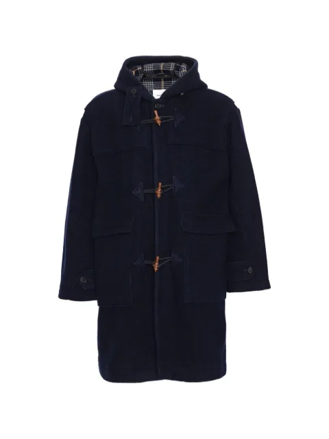 Henrik Vibskov Duffle toggle-fastening coat Blue AW26STUDM604