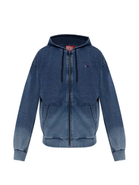 Diesel faded zip-up hoodie Blue A227340PLDT