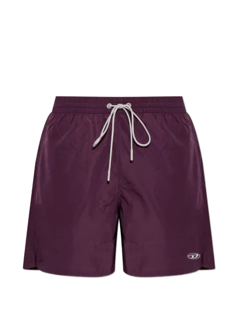Diesel swim shorts with metallic oval D logo Purple A240320BLCV