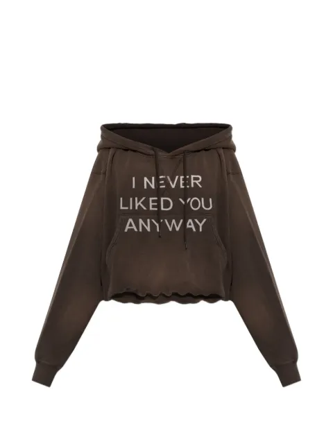 R13 cropped hoodie Brown R13WK215156CU0