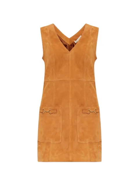 Ulla Johnson horsebit-detail leather dress Neutrals PF2601240