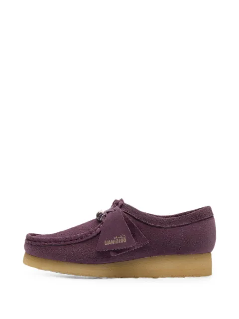 Clarks Originals Wallabee suede boat shoes Purple 26183775