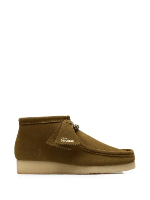 Clarks Originals Wallabee suede ankle boots Green 26182801