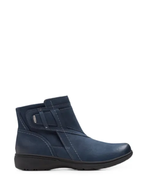 Clarks Originals Carleigh Style leather ankle boots Blue 26180601