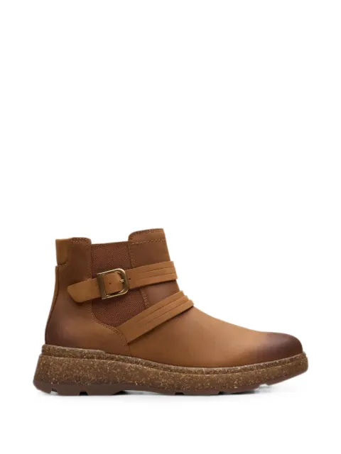 Clarks Originals Noralyn buckle-detail leather ankle boots Brown 26180101