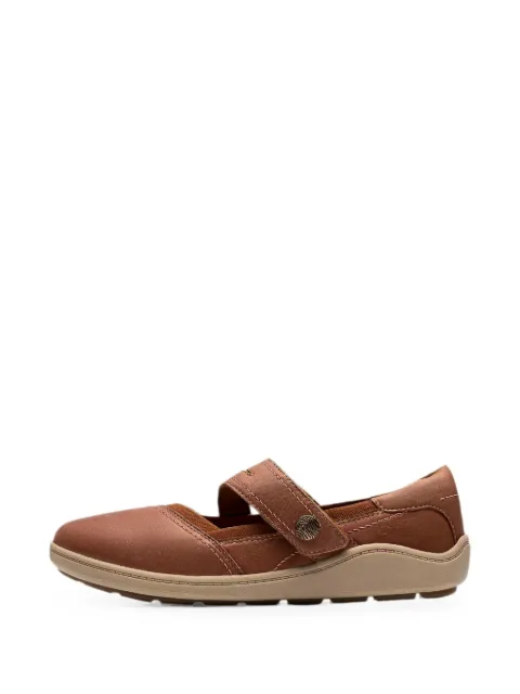 Clarks Originals Bryianne Janey touch-strap ballet flats Brown 26184088