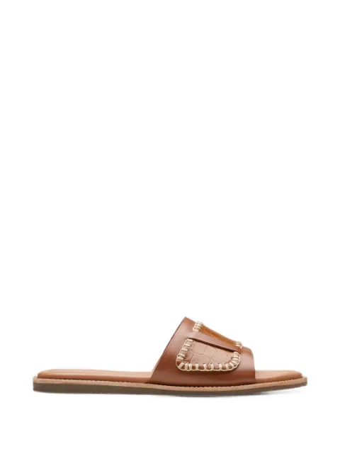 Clarks Originals Maritime whipstitch-detail flat sandals Brown 26176402