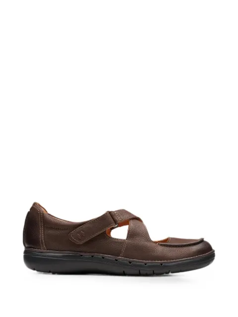 Clarks Originals Un Loop Strap round-toe slip-on shoes Brown 26174971