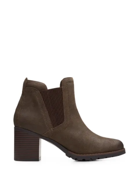 Clarks Originals Leda round-toe ankle boots Brown 26174963