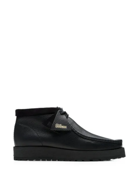Clarks Originals Wallabee Scout leather desert boots Black 26177753