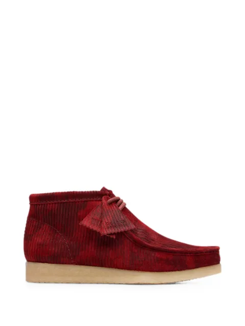 Clarks Originals Wallabee corduroy Desert boots Red 26174521