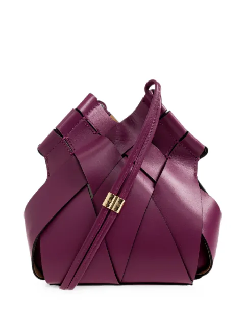 Ulla Johnson Charlotte woven shoulder bag Purple PF261183