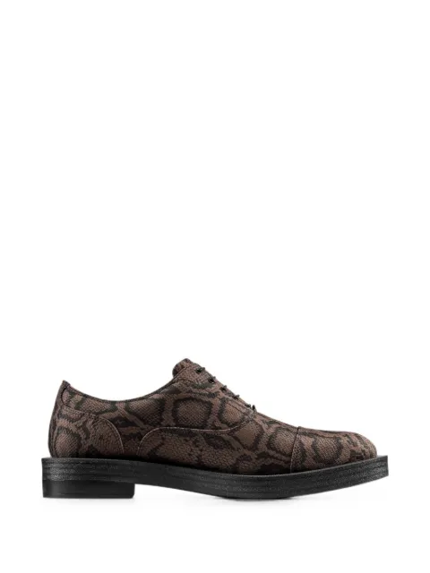 Clarks Originals snake-effect Oxford shoes Brown 26178356