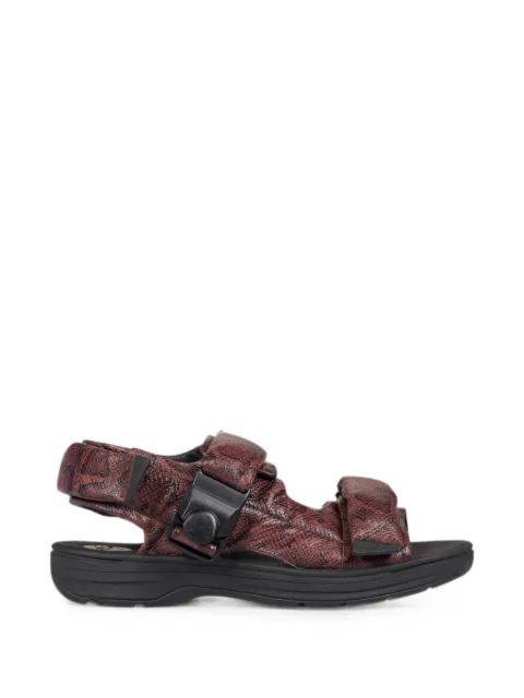 Clarks Originals snake-effect padded sandals Brown 26178378