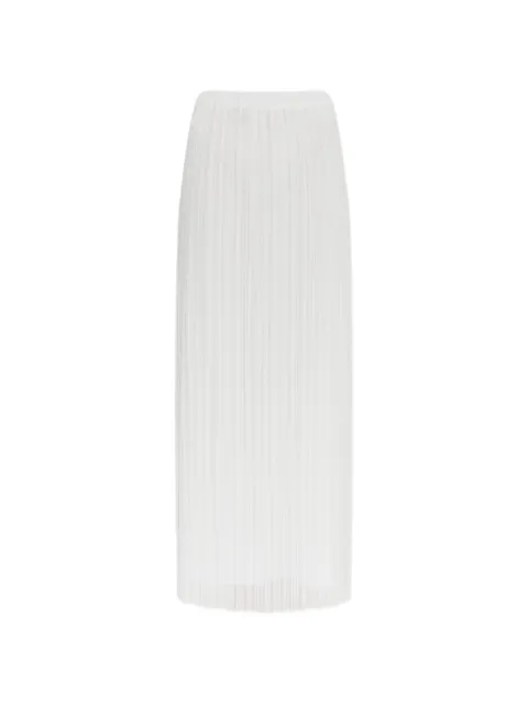 Fabiana Filippi pleated maxi skirt White GND216F358M3020000
