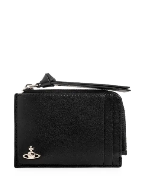 Vivienne Westwood Orb-plaque leather card holder Black 54020016UL00BX