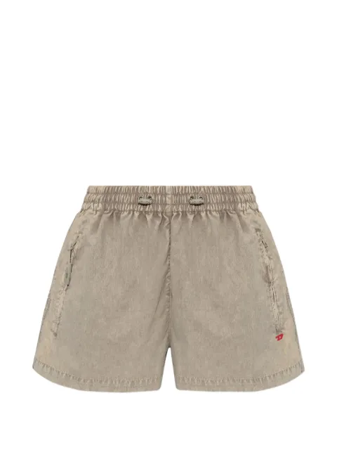 Diesel S-oul drawstring-waist logo-embroidered mini shorts Neutrals A229810PLBH