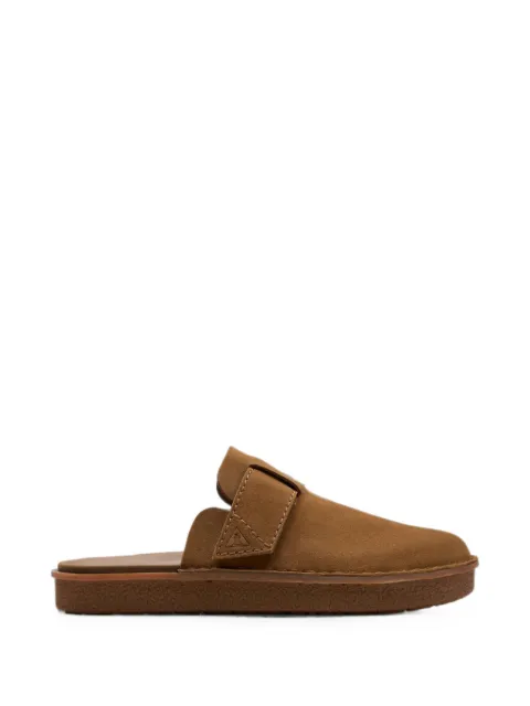 Clarks Originals Litton touch-strap suede mules Brown 26176574