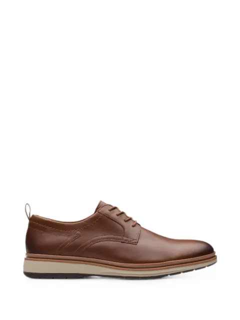 Clarks Originals Chantry Lo leather lace-up Derby shoes Brown 26176099
