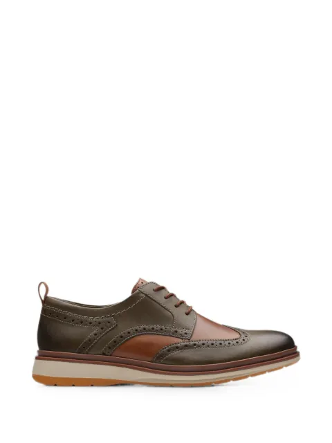 Clarks Originals Chantry Wing brogue-detail Derby shoes Green 26176721