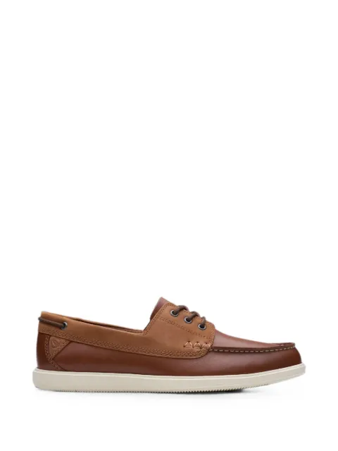 Clarks Originals Bratton leather boat shoes Brown 26181273