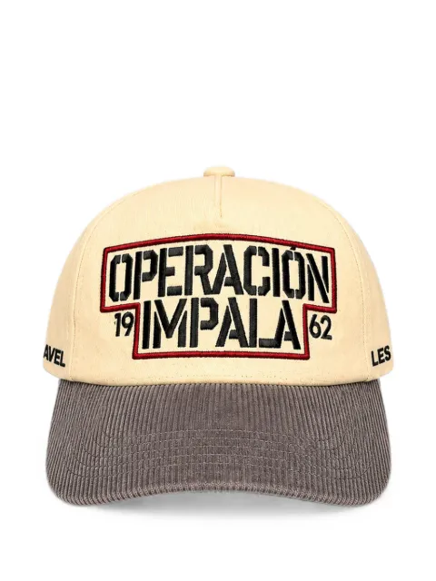 LES HÉRITIERS logo-embroidered corduroy-brim cap Neutrals OPERACIONCAP