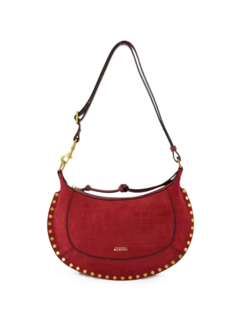 ISABEL MARANT Oskan Moon studded shoulder bag Red PP0003FAD3C15M70CH