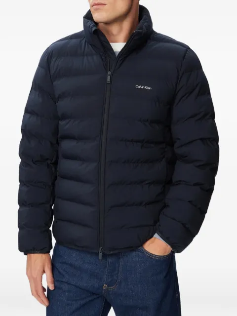Calvin Klein quilted logo-print jacket Blue LV04LG503GCEF